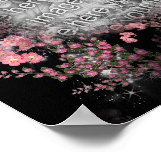 独自の写真フローラをエレガント作縁ど成 ポスター (角)