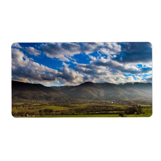 独自の写真出荷ラベルを作成する、テンプレート ラベル (正面)