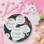 独自の写真文字ladybug ladybird紙の作成 ペーパープレート (パーティー)