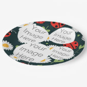 独自の写真文字ladybug ladybird紙の作成 ペーパープレート (アングル)