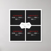 独自の写真結婚コラージュの作成003 キャンバスプリント (正面)