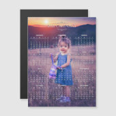 独自の写真2021カレンダーの追加 |磁気カード (正面/裏面)