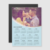 独自の写真2024カレンダーの追加 |磁気カード (正面/裏面)