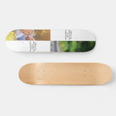 独自の写真、文字、背景の投げパイを追加する スケートボード (横)