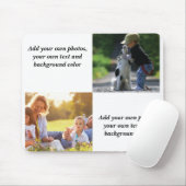 独自の写真、文字、背景の投げパイを追加する マウスパッド (マウス)