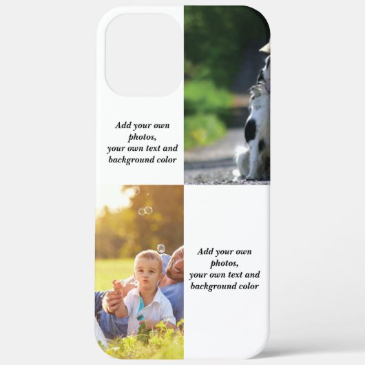独自の写真、文字、背景の投げパイを追加する Case-Mate iPhoneケース (裏面)
