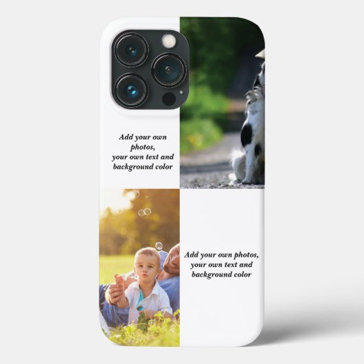 独自の写真、文字、背景の投げパイを追加する Case-Mate iPhoneケース (裏面)