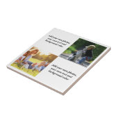 独自の写真、文字、背景の投げパイを追加 タイル (側面)