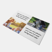 独自の写真、文字、背景の投げパイを追加 ドアマット (アングル)