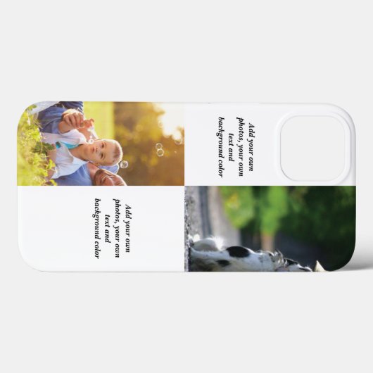 独自の写真、文字、背景の投げパイを追加 Case-Mate iPhoneケース (裏面 (横))