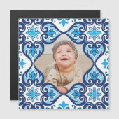 独自の写真、青と白のアズレホス (正面/裏面)