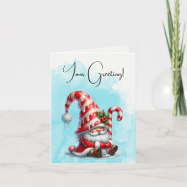 独自の冬のペパーミントクリスマス格言を作成 シーズンカード