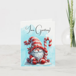 独自の冬のペパーミントクリスマス格言を作成 シーズンカード