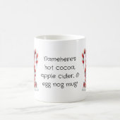 独自の冬のペパーミントクリスマス格言を作成 モーフィングマグカップ (中央)