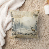 独自の冬のヴィンテージ風景を作成 クッション (ブランケット)