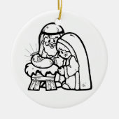 独自の出生シーンセラミックオーナメント セラミックオーナメント (正面)