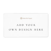 独自の出荷ラベルを作成する ラベル (正面)