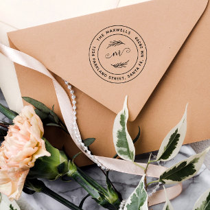 独自の分岐ファミリ名を作成差出人住所 ラバースタンプ