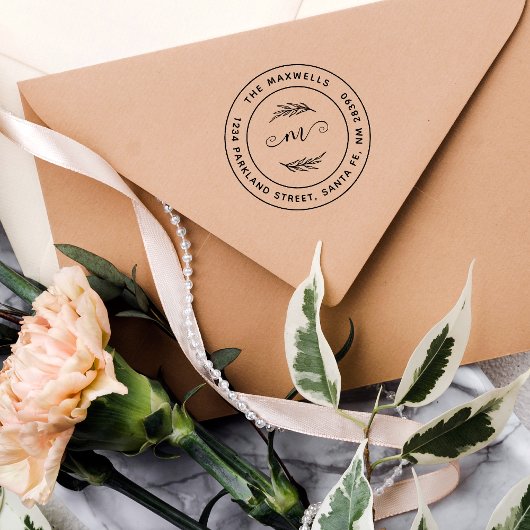 独自の分岐ファミリ名を作成差出人住所 ラバースタンプ