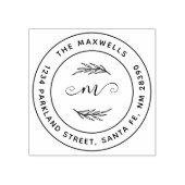 独自の分岐ファミリ名を作成差出人住所 ラバースタンプ (インプリント)