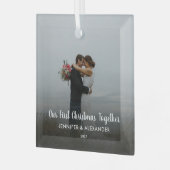 独自の初めてのクリスマスを作成 ガラスオーナメント (正面左)