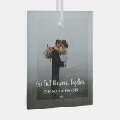 独自の初めてのクリスマスを作成 ガラスオーナメント (正面右)