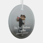 独自の初めてのクリスマスを作成 ガラスオーナメント (正面右)