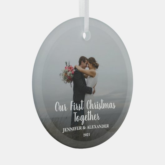 独自の初めてのクリスマスを作成 ガラスオーナメント (正面右)