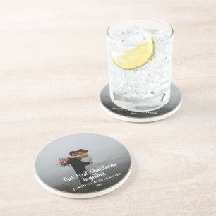 独自の初めてのクリスマスを作成 コースター