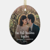 独自の初めてのクリスマスを作成 セラミックオーナメント (右)