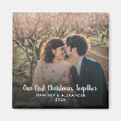 独自の初めてのクリスマスを作成 マグネット (正面)