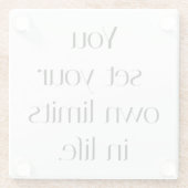 独自の制限ガラスのコースター ガラスコースター (裏面)