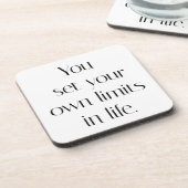 独自の制限懸命プラスチックコースター コースター (左側)