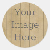 独自の動揺してヴィンテージPINのストライプ作成 ラウンドシール (正面)