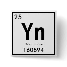 独自の化学要素を作成します。正方形ボタン