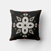 独自の北欧の雪片を作成する クッション (裏面)