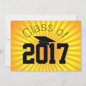 独自の卒業カスタマイズ招待状の作成 招待状 (正面)