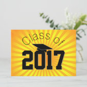 独自の卒業カスタマイズ招待状の作成 招待状 (スタンド正面)