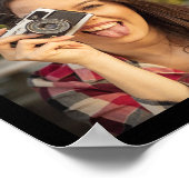 独自の卒業モノグラムのフォトコラージュを作成 ポスター (角)