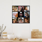 独自の卒業モノグラムのフォトコラージュを作成 ポスター (キッチン)