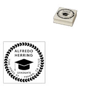 独自の卒業用円形ロープキャップを作成 ラバースタンプ (押印)