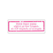 独自の単語の作成/文字明るい赤紫色 セルフインキングスタンプ (デザイン)