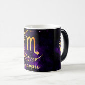 独自の占星術の作成〔占星術の〕十二宮図蠍座 モーフィングマグカップ (正面右)