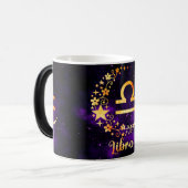 独自の占星術の作成〔占星術の〕十二宮図Libra モーフィングマグカップ (正面左)