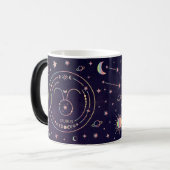 独自の占星術を作成〔占星術の〕十二宮図Taurus モーフィングマグカップ (正面左)
