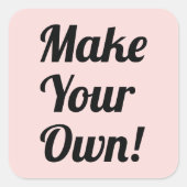 独自の印刷をカスタム行う スクエアシール (正面)