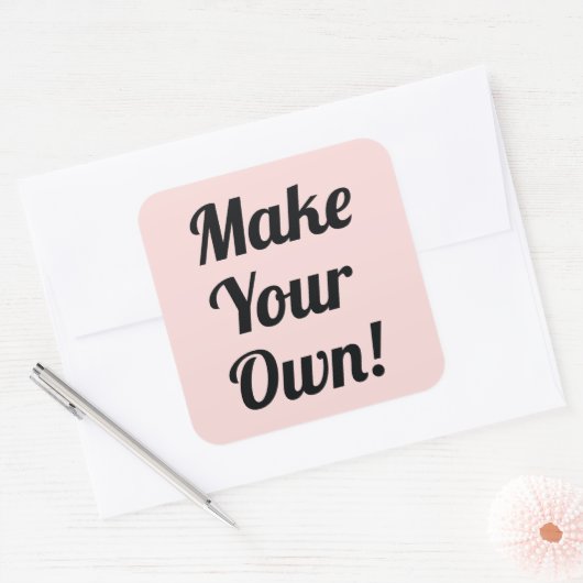 独自の印刷をカスタム行う スクエアシール (封筒)