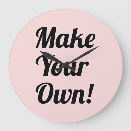 独自の印刷をカスタム行う ラージ壁時計 (正面)