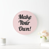 独自の印刷をカスタム行う ラージ壁時計 (ホーム)