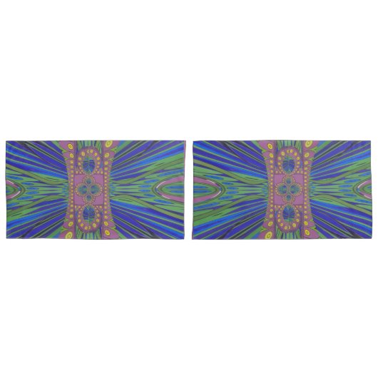 独自の古代エジプトのプリンセスデザインDを作成 枕カバー (正面-セット)